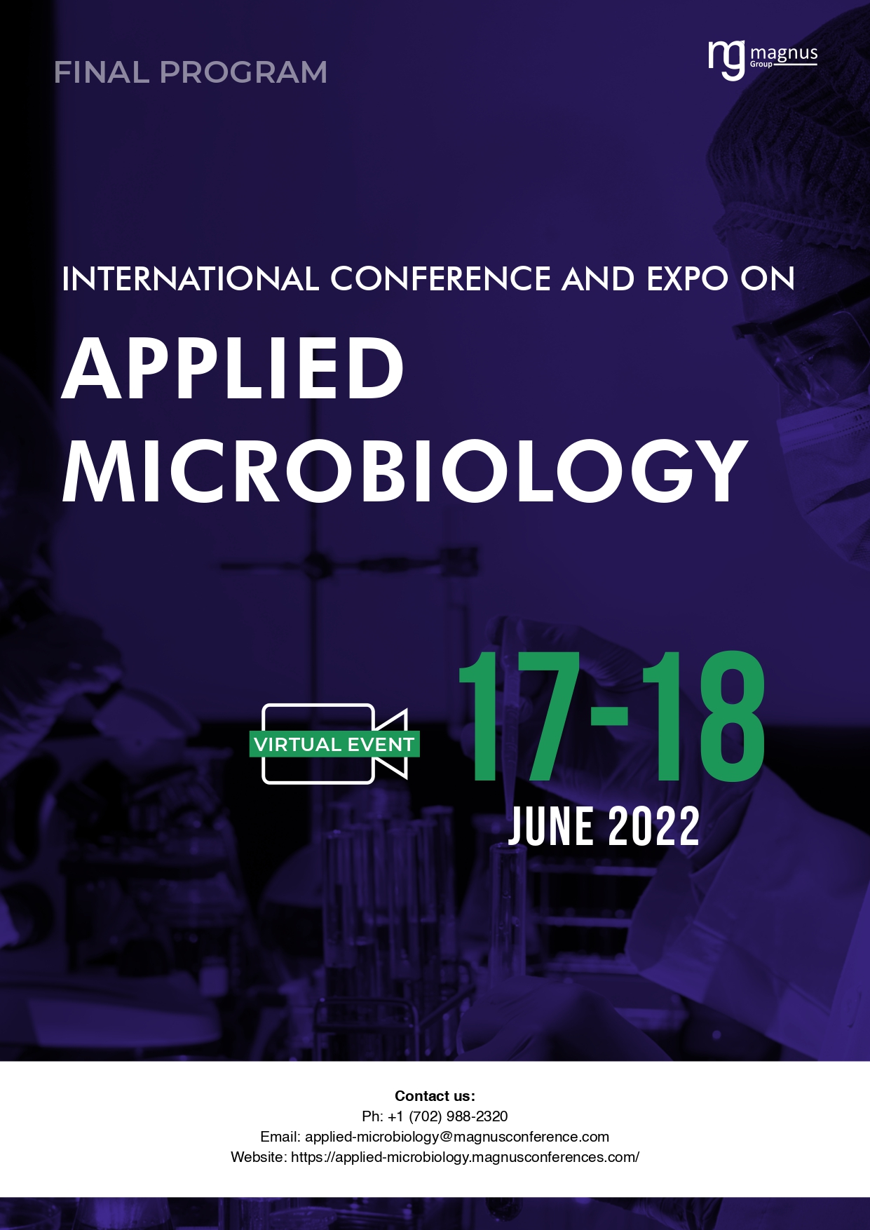 International Conference and Expo on  Applied Microbiology | Online Event Program